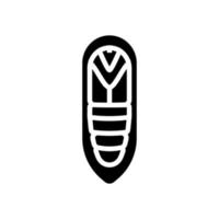 pupa cocoon silkworm glyph icon vector illustration