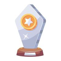 Trendy Star Award vector