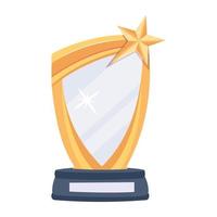 premio de cristal de moda vector