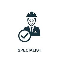 Specialist icon. Simple element from management collection. Creative Specialist icon for web design, templates, infographics and more vector