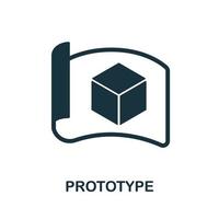 Prototype icon from mobile app development collection. Simple line Prototype icon for templates, web design and infographics vector