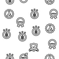 Gmp Certified Mark Vector Seamless Pattern