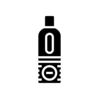 spray de bronceado para la ilustración de vector de icono de glifo de botella de cuerpo