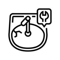 sink repairs line icon vector illustration