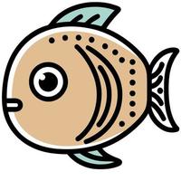 Fish aquatic animal vector