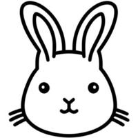 Bunny rabbit mammal animal head vector