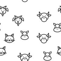 Animals Vector Seamless Pattern