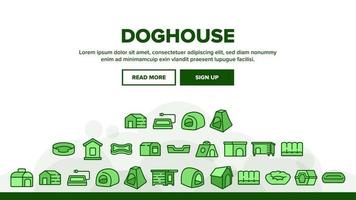 Doghouse Accessory Landing Header Vector