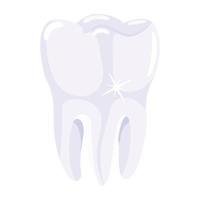 Trendy Clean Tooth vector