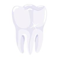 Trendy Clean Tooth vector