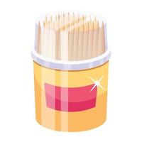 Trendy Toothpick Concepts vector