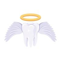 Trendy Angel Tooth vector