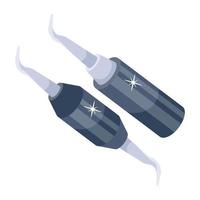 Trendy Dental Instruments vector