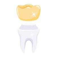 Trendy Tooth Cover vector