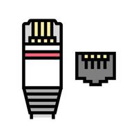 ethernet modem color icon vector illustration