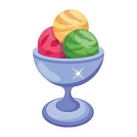 Trendy Sundae Concepts vector