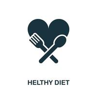 Healthy Diet icon. Simple illustration from healthy lifestyle collection. Creative Healthy Diet icon for web design, templates, infographics and more vector