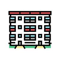 co-op house color icon vector illustration