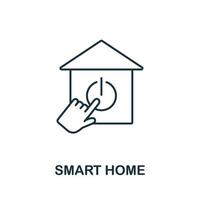 Smart Home icon from iot collection. Simple line Smart Home icon for templates, web design and infographics vector