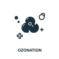 Ozonation icon. Simple illustration from laundry collection. Creative Ozonation icon for web design, templates, infographics and more vector