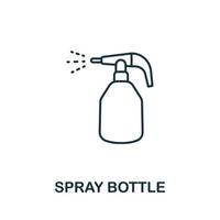 Spray Bottle icon from garden collection. Simple line Spray Bottle icon for templates, web design and infographics vector