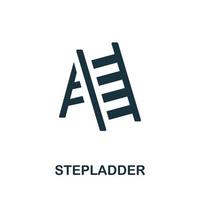 Stepladder icon. Simple illustration from furniture collection. Creative Stepladder icon for web design, templates, infographics vector