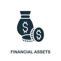 Financial Assets icon. Simple element from investment collection. Creative Financial Assets icon for web design, templates, infographics and more vector