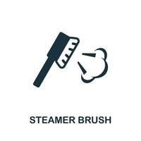 Steamer Brush icon. Simple illustration from laundry collection. Creative Steamer Brush icon for web design, templates, infographics and more vector