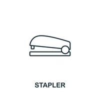 Stapler icon from office tools collection. Simple line Stapler icon for templates, web design and infographics vector