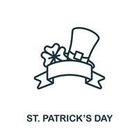 St. Patrick'S Day icon from hollidays collection. Simple line St. Patrick'S Day icon for templates, web design and infographics vector