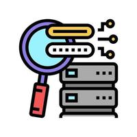 password attacks color icon vector illustration
