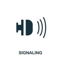 Signaling icon. Simple element from jewelery collection. Creative Signaling icon for web design, templates, infographics and more vector