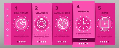 Different Time Clock Onboarding vector