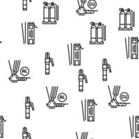 Welding Machine Tool Vector Seamless Pattern