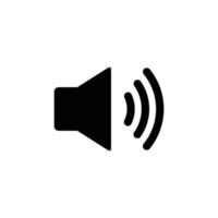Speaker simple flat icon vector illustration. Ringing speaker icon vector