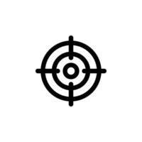 Target simple flat icon vector illustration