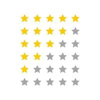 Rating simple flat icon vector illustration