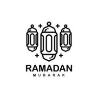 Ramadan logo. Islamic lantern simple flat logo vector illustration. Lantern logo vector