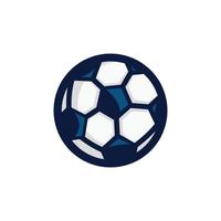 Soccer ball simple flat icon design vector