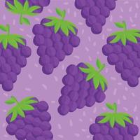 fondo de frutas de uvas frescas vector