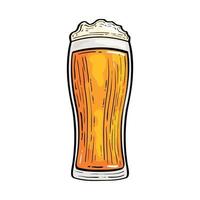 Isolated beer glass vector design