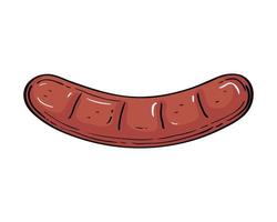 Isolated sausage vector design