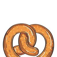 diseño de vector de pretzel aislado