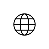 Internet simple flat icon vector illustration