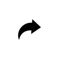 Arrow to the right simple flat icon vector. Arrow icon vector