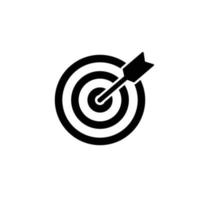 Target simple flat icon vector illustration
