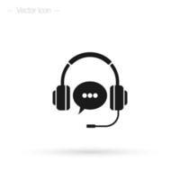 Online support icon, call operator, customer helpline . Isolated vector illustration