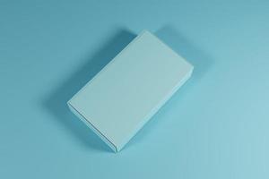 blank box packaging for product presentation on 3d rendering photo