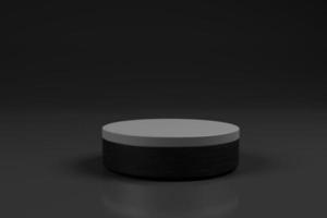 minimalist elegant product display with podium on 3d rendering photo