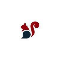 squirrel template vector logo design